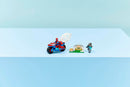 LEGO Marvel Spidey On His Motorcycle Vs. Rhino