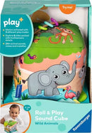 Ravensburger Play + Roll And Play Sound Cube Wild Animals