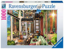Ravensburger 1000 Piece Puzzle Redwood Forest Tiny House
