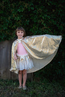 Great Pretenders Gracious Gold Sequins Cape Size 5-6