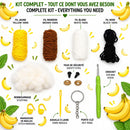 Banana Buddy DIY Crochet Key Ring Kit