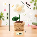 Potted Daisy DIY Crochet Kit