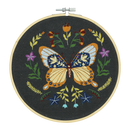 Midnight Butterfly Embroidery Kit