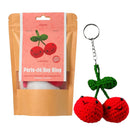 Cherries DIY Crochet Key Ring Kit