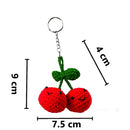 Cherries DIY Crochet Key Ring Kit