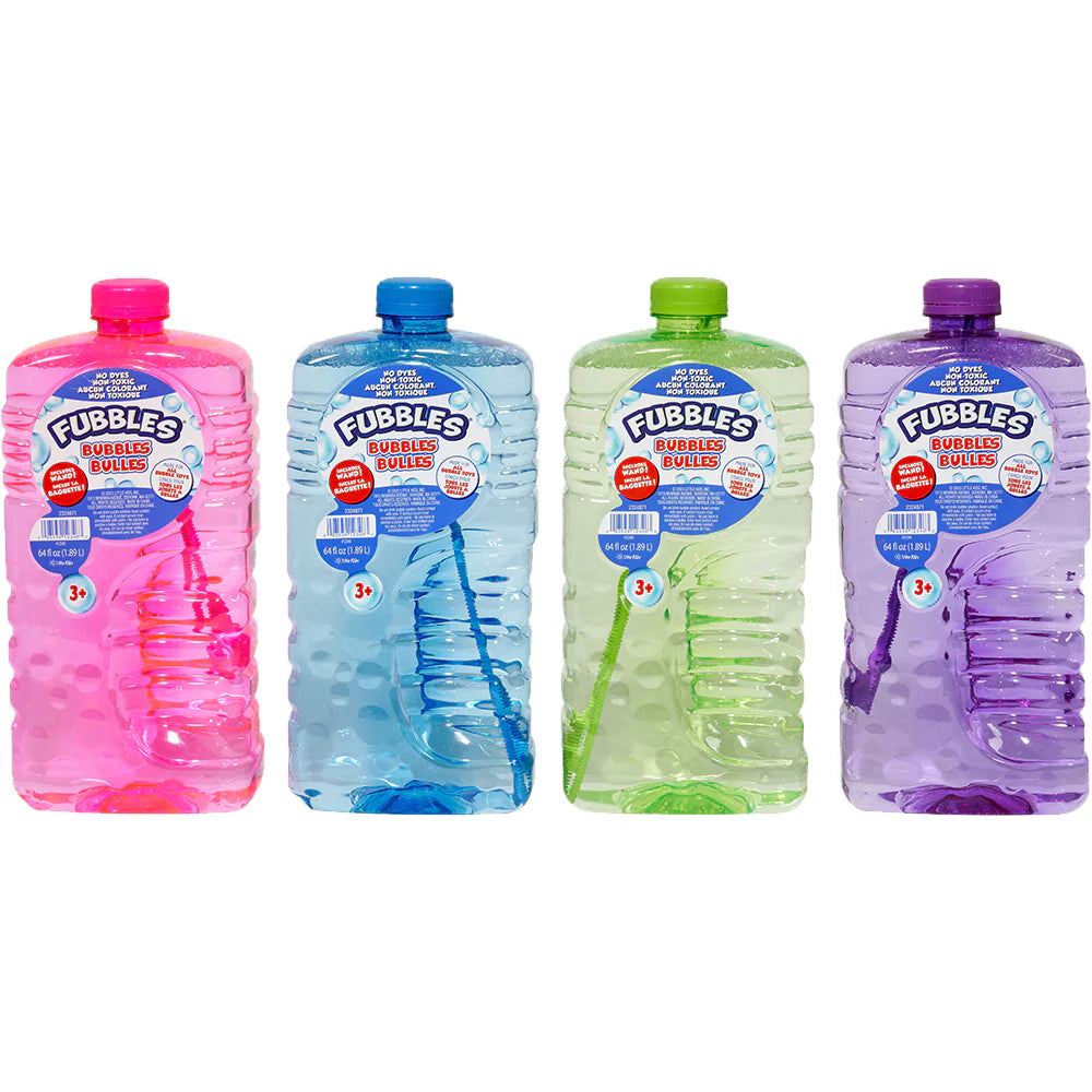 Fubbles 64 oz Bubble Solution With Wand