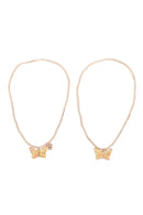 Great Pretenders Butterfly Share And Tear Necklaces