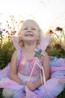 Great Pretenders Rainbow Sequin Skirt, Wings And Wand Size 4-6