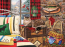Cobble Hill 1000 Piece Puzzle Lodge Cat