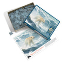 Cobble Hill 500 Piece Puzzle Robert Bateman Print Salmon Watch- Spirit Bear