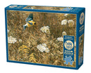 Cobble Hill 500 Piece Puzzle Robert Bateman Print Queen Anne's Lace And American Goldfinch