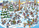 Cobble Hill 350 Piece Family Puzzle Hockey Town