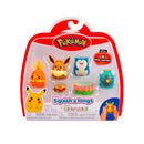Pokemon Squish-A-Longs Evee, Snorlax, Torchic And Bellibot Figure Pack