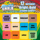 Crayola Washable Sidewalk Chalk, 12 Colours