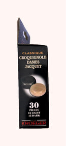 Kroeger Wooden Crokinole, Checkers, Backgammon 30 Pieces
