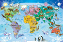 Cobble Hill 35 Pieces Floor Puzzle Map Of World