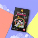 Tiger Tribe Neon Colouring Set Unicorns and Friends