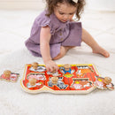Melissa & Doug Jumbo Peg Puzzle Farm Friends