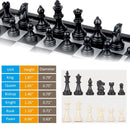 Magnetic Foldable 3 In 1 Chess Set Travel Size, Includes Checkers and Backgammon