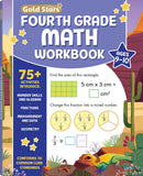 Gold Stars Fourth Grade Math Workbook Ages 9-10