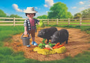 Playmobil Country Farmer With Potbellied Pig