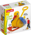 Quercetti Quack And Flap Duck Waddling Push Toy