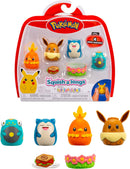 Pokemon Squish-A-Longs Evee, Snorlax, Torchic And Bellibot Figure Pack