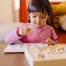 Melissa & Doug Deluxe Wooden Stamp Set ABCs And 123s