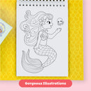 Tiger Tribe Neon Mermaid Colouring Set