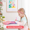 Tiger Tribe Neon Mermaid Colouring Set