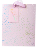 Gift Bag Time To Celebrate Pink Sparkle Small