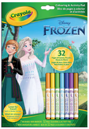 Crayola Colouring And Activity Pad With 7 Markers Frozen