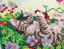 Crystal Art Medium Framed Kit Playful Cat