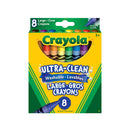 Crayola Ultra-Clean Washable Large Crayons, 8 Colours
