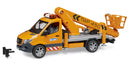 Bruder MB Sprinter Service Truck/Crane Work Platform With Light And Sound Module 02679