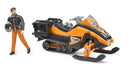 Bruder Snowmobile With Driver And Accessories