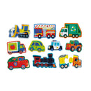 Crocodile Creek Let's Begin 2 Piece Puzzle Vehicles