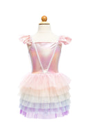Great Pretenders Rainbow Ruffle Tutu Dress Pink Size 5/6