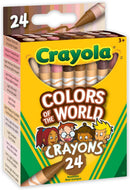 Crayola Colors of the World Skin Tone Crayons, 24 Count