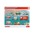 Hape Emergency Vehicles Peg Puzzle
