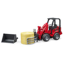 Bruder Schäffer Compact Loader With Bale Gripper & Bale