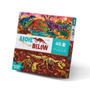 Crocodile Creek 48 Piece Puzzle Above & Below Dinosaur World