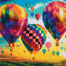 Crystal Art Medium Framed Kit Hot Air Balloons