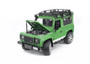 Bruder Land Rover With Trailer, Worker and JCB Excavator
